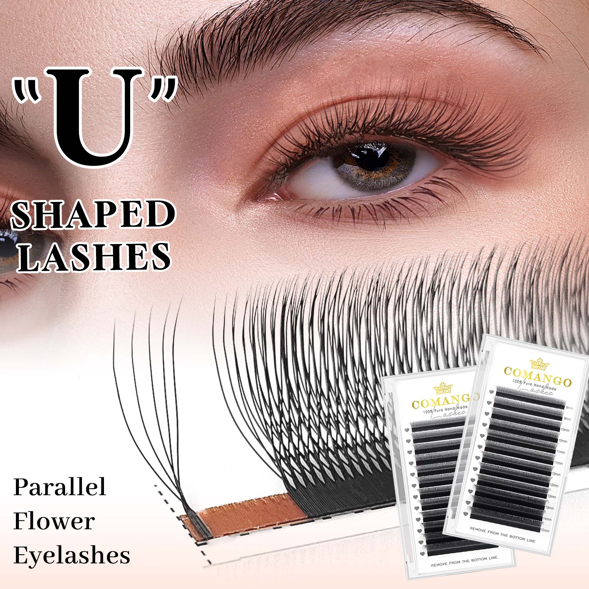 Eyelash Extension Supernatural - CoMango mix8-15 mm Extensions de cils
