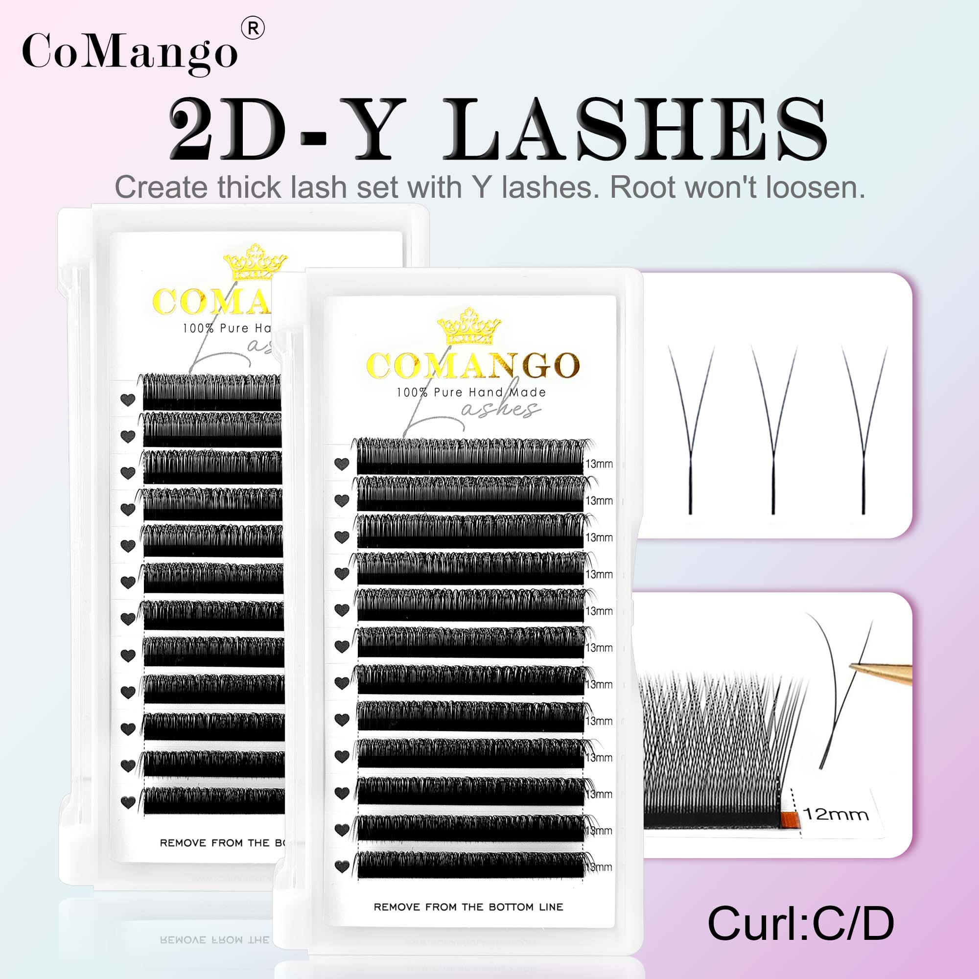 Eyelash Extension Tipe - single tips 2D russian volume eyelash
