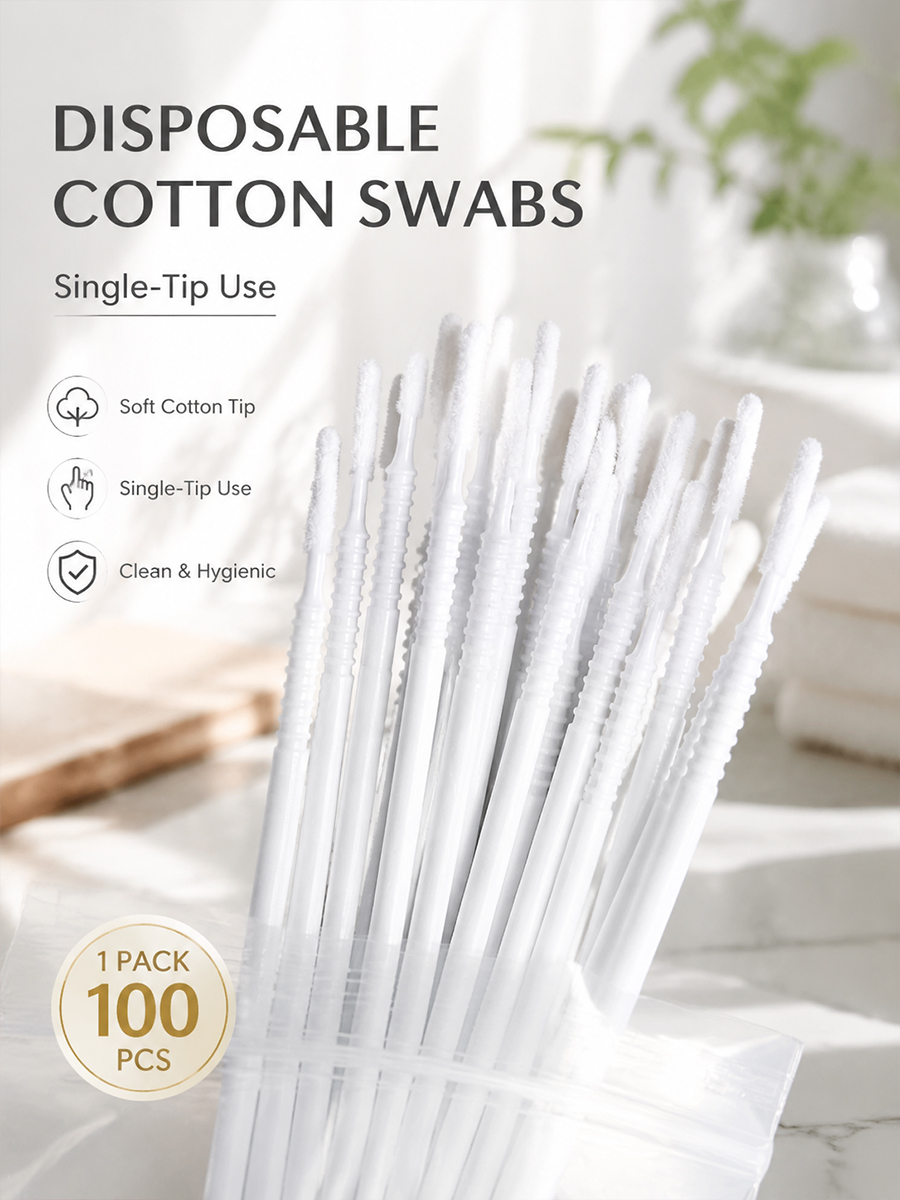 Eyelash Extension Eyelash - Coton-tiges longs jetables pour extensions de