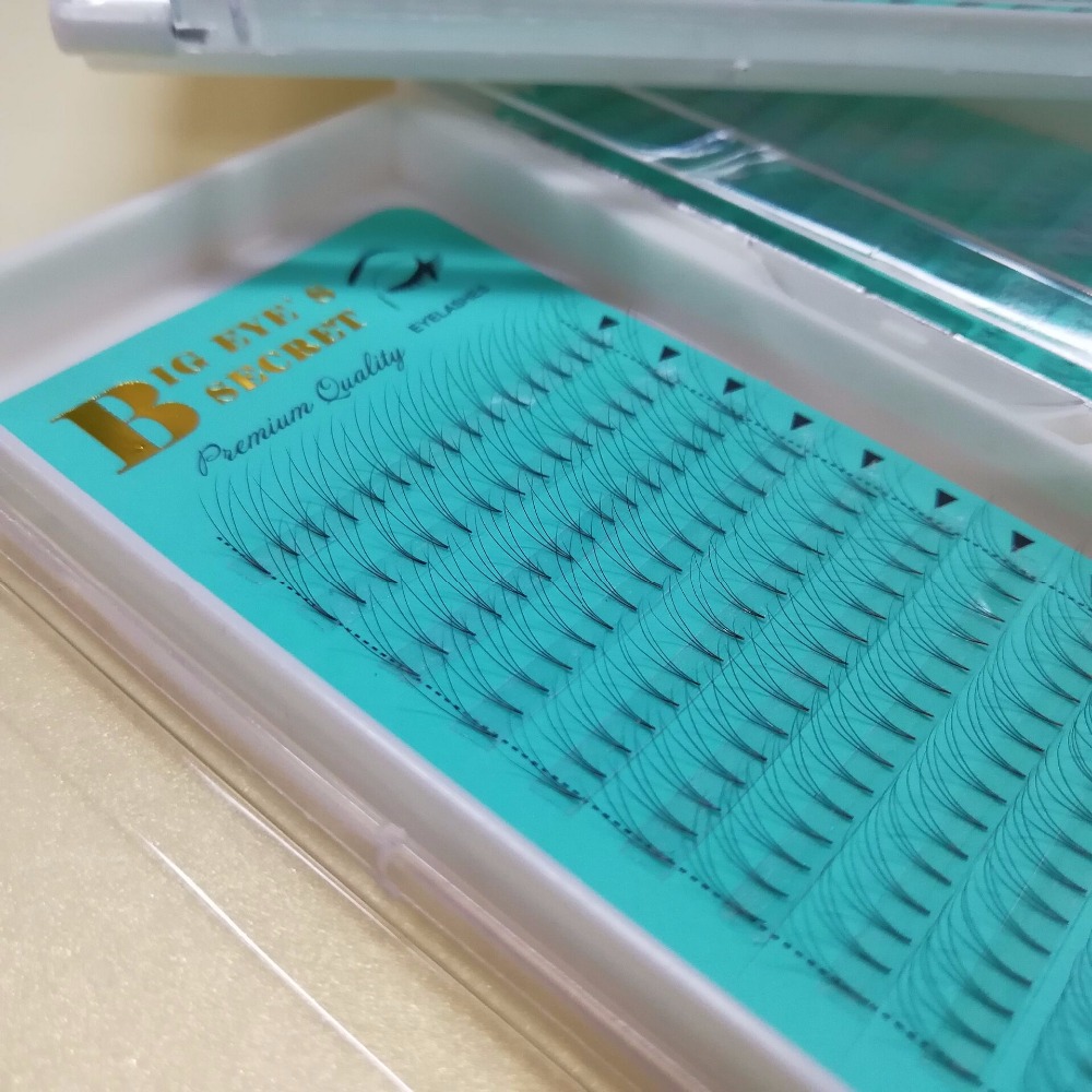 Eyelash Extension Permanent - Tige courte préfabriquée Volume 3D ventilateurs