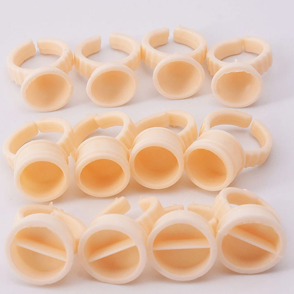 Eyelash Extension Permanent - 100 pièces de coupelles jetables en