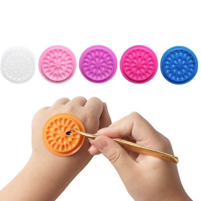 Eyelash Extension Uv Glue - Porte-colle pour cils, 100 pièces, fournitures