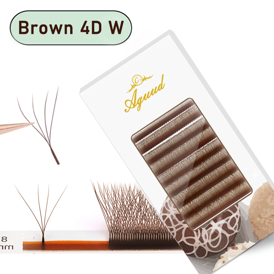 Eyelash Extension Yy - AGUUD brun en forme de W