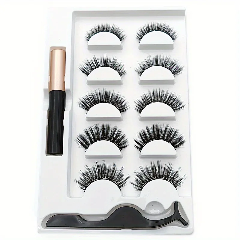 Ensemble de 5 paires de cils m - Eyelash Extension Uv Glue avis et prix