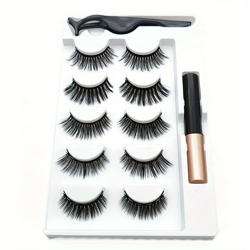Ensemble de 5 paires de cils m - Eyelash Extension Uv Glue avis et prix