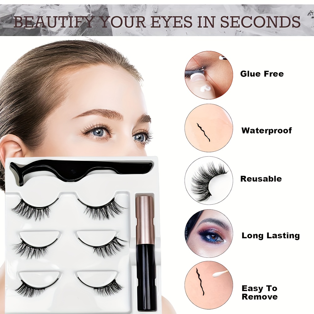 3 paires de cils magnétiques 3 - Eyelash Extension Permanent avis et prix