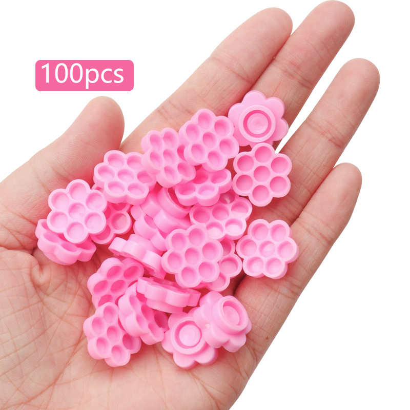 Lot de 100 coupelles roses pou - Eyelash Extension Wholesale avis et prix