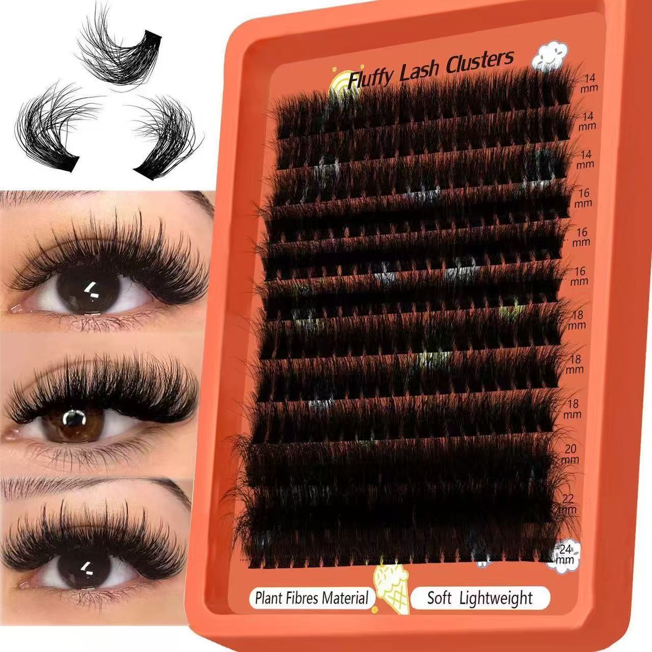Extensions de cils en grappe 8 - Eyelash Extension Home Service avis et prix
